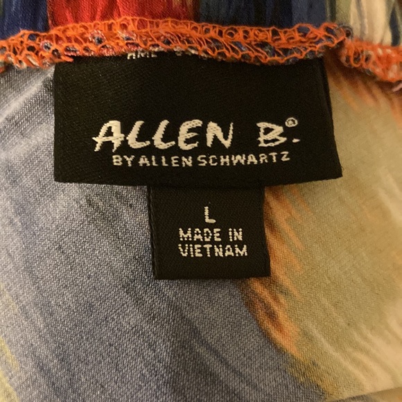 Multi-colored One Shouldered Blouse; Large - Picture 4 of 4